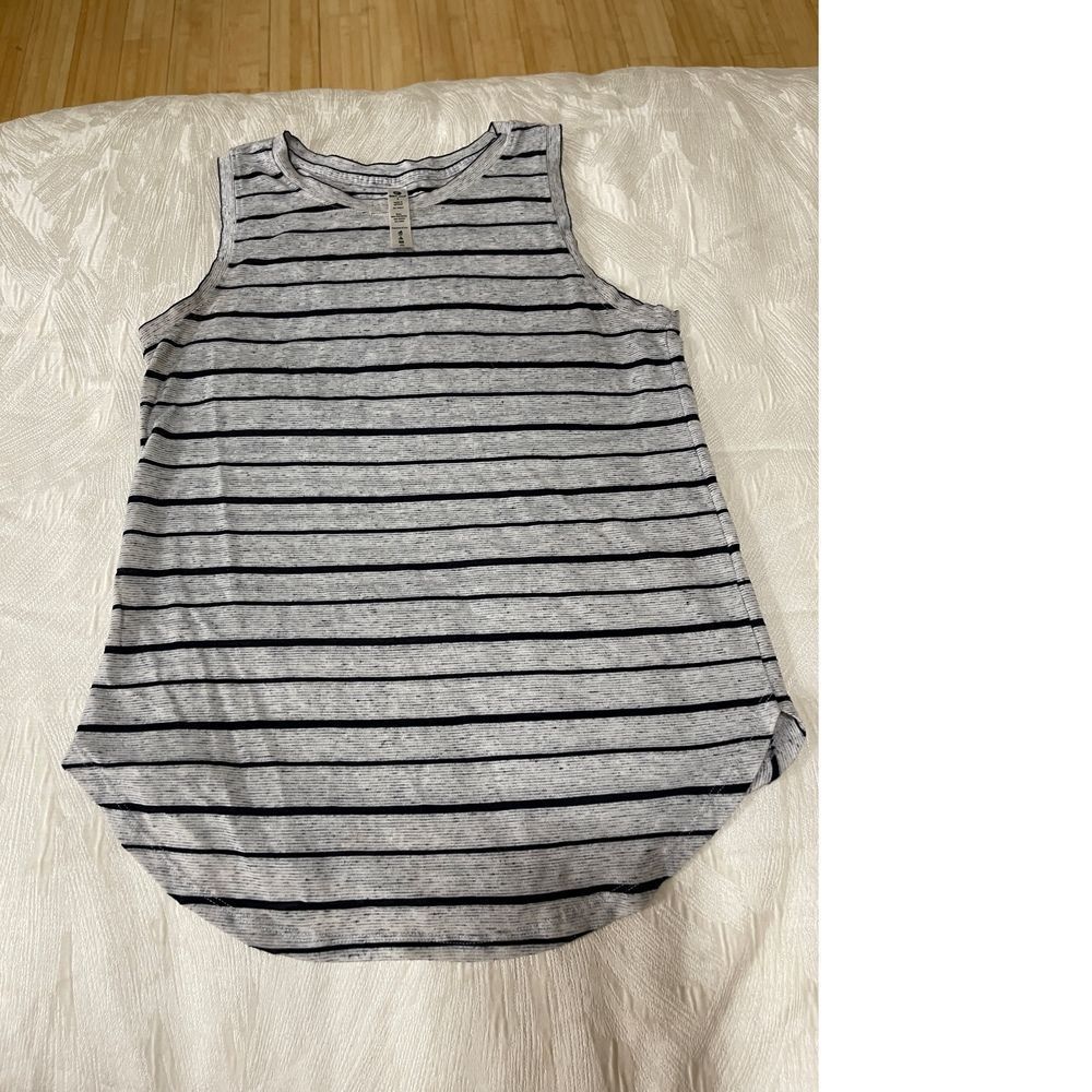 90 Degrees Striped Athletic Workout Top